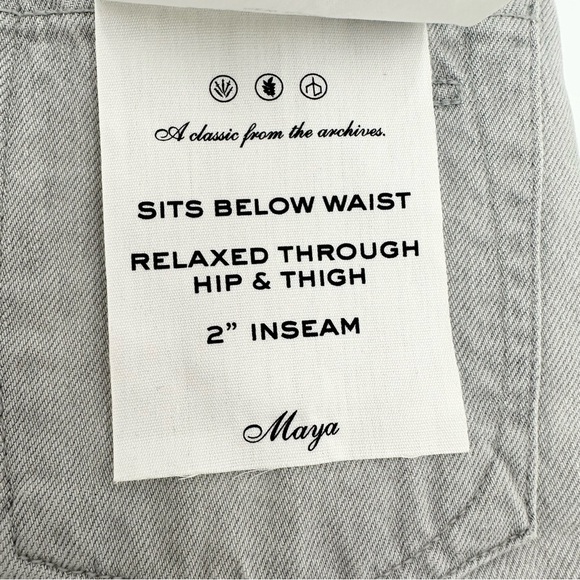 Rag & Bone Maya High-Rise Shorty Short - Anchor - Picture 5 of 12